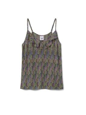 Cabi Multicolor Knit-Pattern Spaghetti Strap Tank Top